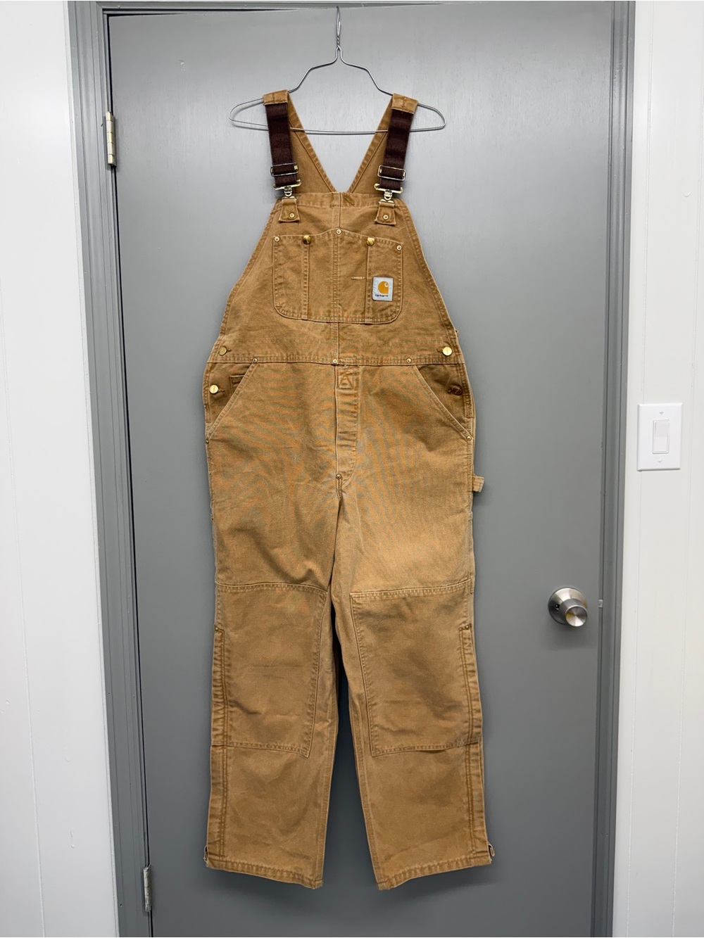 Carhartt Brown Duck Canvas Overalls - Picture 10 of 16